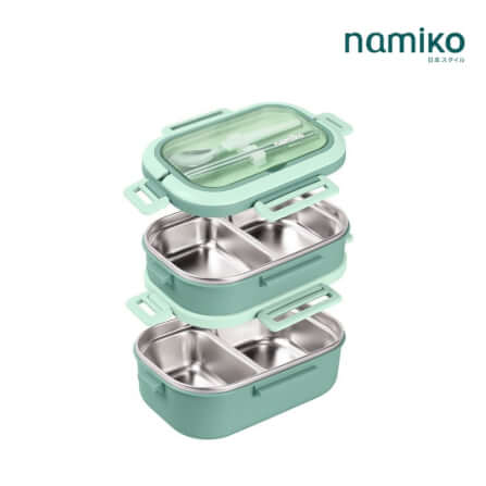 กล่องอาหาร Namiko รุ่น #6715 1650 ml สีเขียว_1